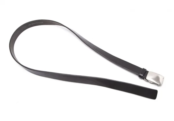 ヨウジヤマモト プールオムYohji Yamamoto POUR HOMME レザーガチャベルト 黒 K-108964_002