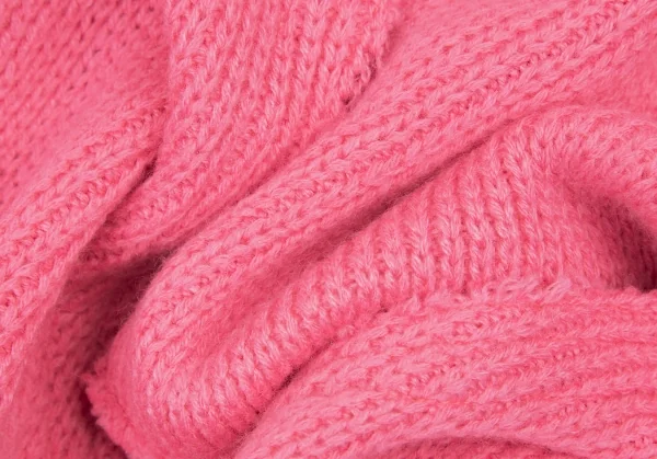 コムデギャルソンCOMME des GARCONS センターカッティング中綿プルオーバーニットセーター 蛍光ピンクS K-108985_016