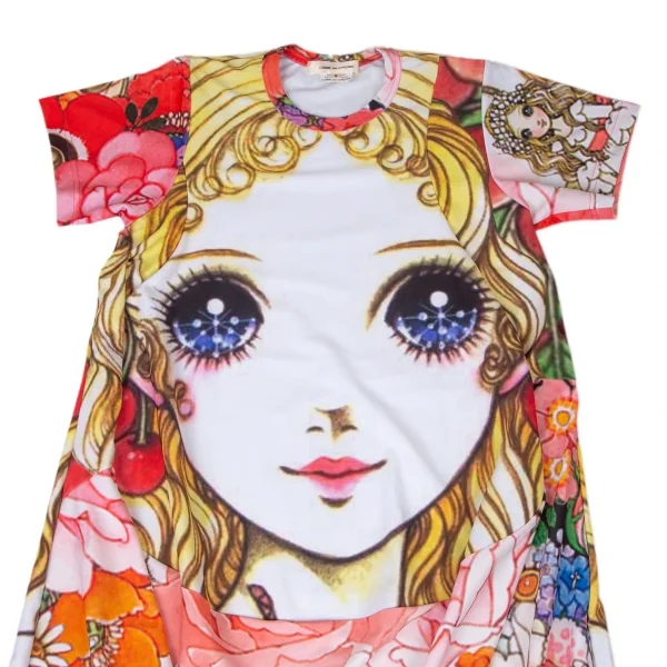 コムデギャルソンCOMME des GARCONS 高橋真琴ガールプリントカットワンピース マルチS K-108986_003