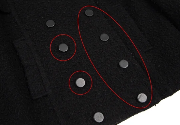 アレキサンダーワンALEXANDER WANG ウールナイロンピリングダブルブレストジャケット 黒2 K-109002_010