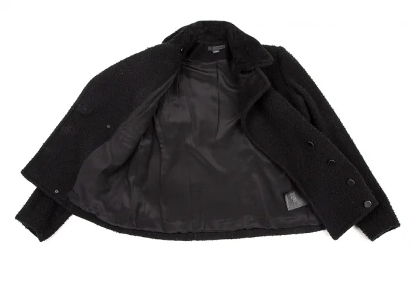 アレキサンダーワンALEXANDER WANG ウールナイロンピリングダブルブレストジャケット 黒2 K-109002_013