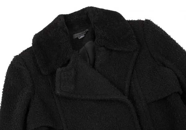 アレキサンダーワンALEXANDER WANG ウールナイロンピリングダブルブレストジャケット 黒2 K-109002_003