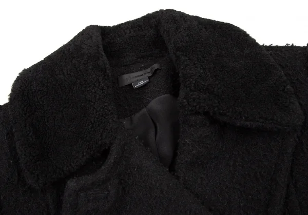 アレキサンダーワンALEXANDER WANG ウールナイロンピリングダブルブレストジャケット 黒2 K-109002_004