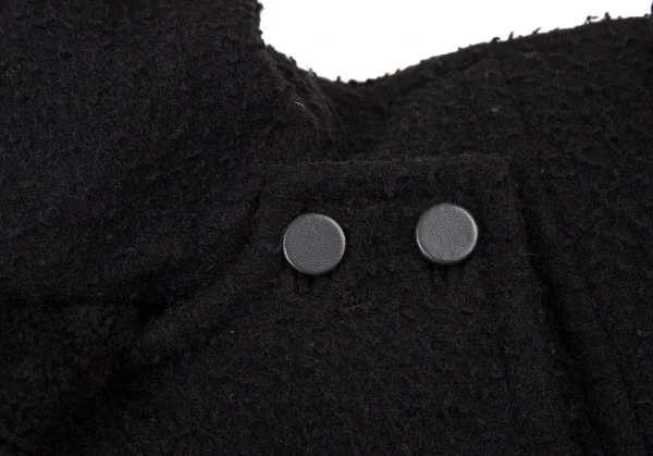 アレキサンダーワンALEXANDER WANG ウールナイロンピリングダブルブレストジャケット 黒2 K-109002_006