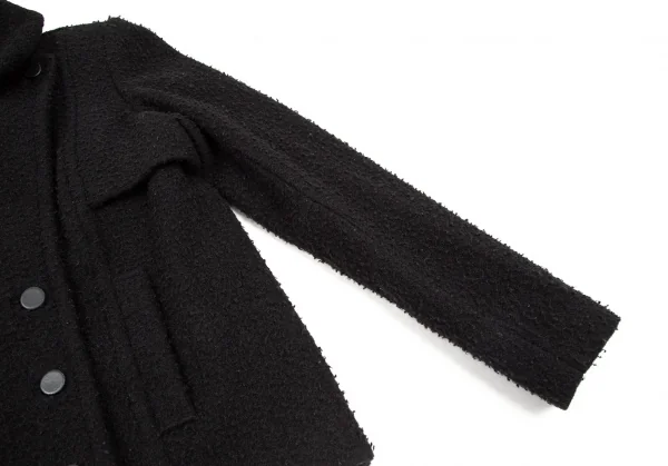 アレキサンダーワンALEXANDER WANG ウールナイロンピリングダブルブレストジャケット 黒2 K-109002_007