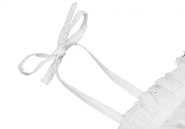 マドモアゼルノンノンMademoiselle NON NONコットンレース刺繍キャミソールチュニック 白M K-109006_005