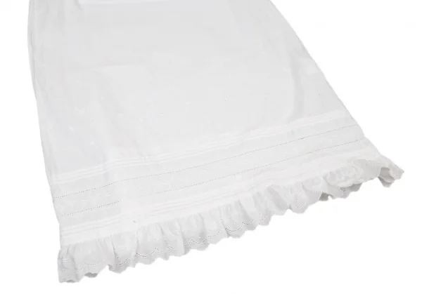 マドモアゼルノンノンMademoiselle NON NONコットンレース刺繍キャミソールチュニック 白M K-109006_007