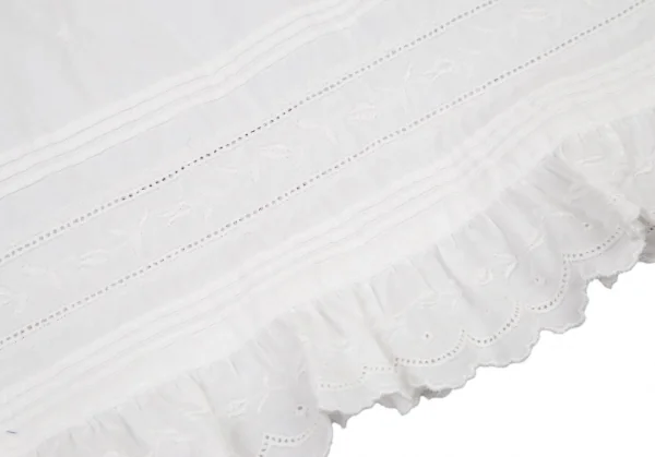 マドモアゼルノンノンMademoiselle NON NONコットンレース刺繍キャミソールチュニック 白M K-109006_008