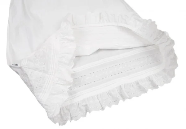 マドモアゼルノンノンMademoiselle NON NONコットンレース刺繍キャミソールチュニック 白M K-109006_009