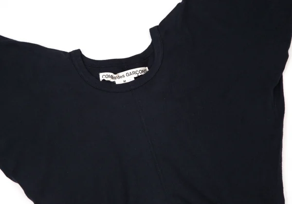 コムデギャルソンCOMME des GARCONSコットン変形切替カットソー 紺M K-109017_003