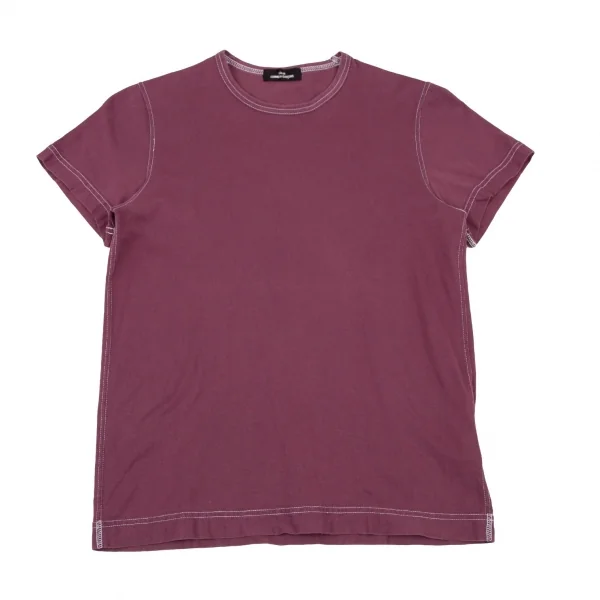 トリココムデギャルソンtricot COMME des GARCONS 染めホワイトステッチTシャツ 紫M位 K-109021_001