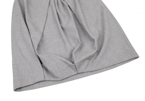 アツロウタヤマATSURO TAYAMA ウール混タックドレープデザインスカート グレー40 K-109032_004