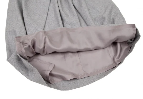 アツロウタヤマATSURO TAYAMA ウール混タックドレープデザインスカート グレー40 K-109032_006