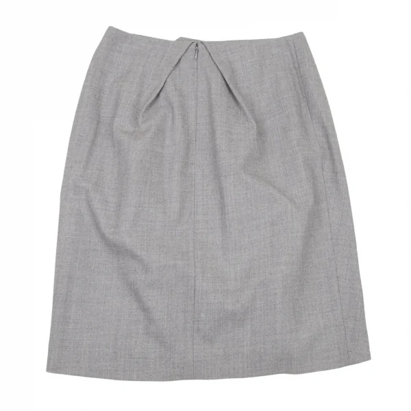 アツロウタヤマATSURO TAYAMA ウール混タックドレープデザインスカート グレー40 K-109032_007