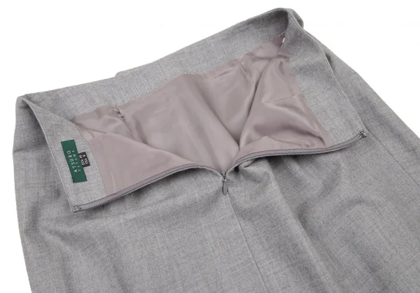 アツロウタヤマATSURO TAYAMA ウール混タックドレープデザインスカート グレー40 K-109032_008