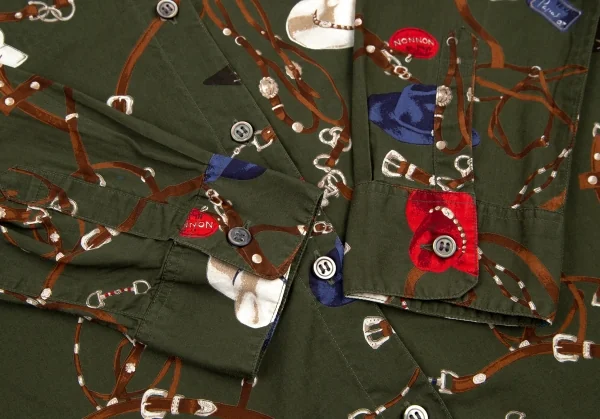 Mademoiselle NON NON Hat Printed Long Sleeve Shirt K-109033_013