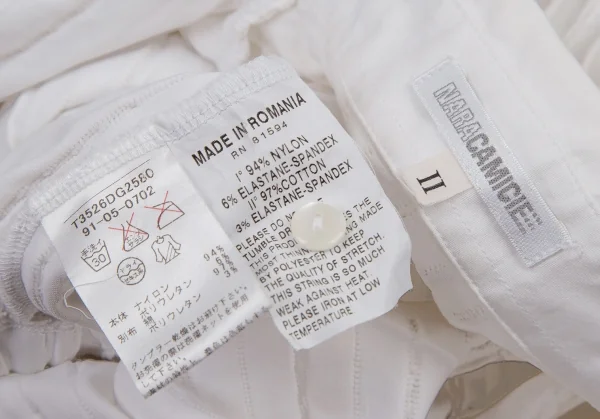 ナラカミーチェNARACAMICIE フリルフロント切替ノースリーブストレッチブラウス オフII K-109035_012