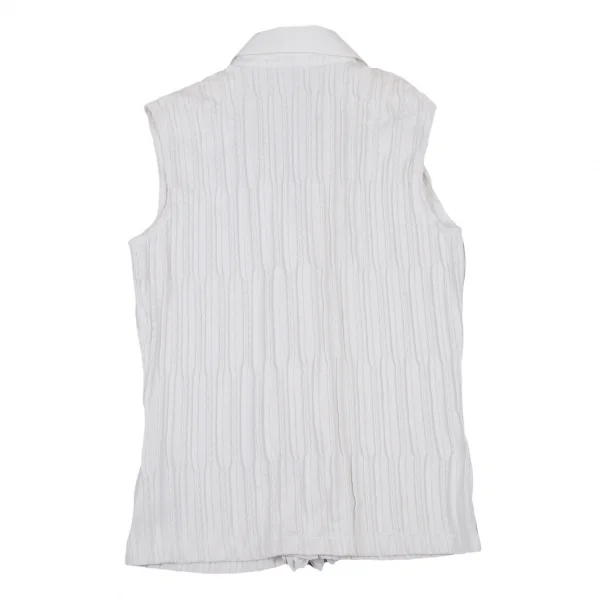 ナラカミーチェNARACAMICIE フリルフロント切替ノースリーブストレッチブラウス オフII K-109035_009