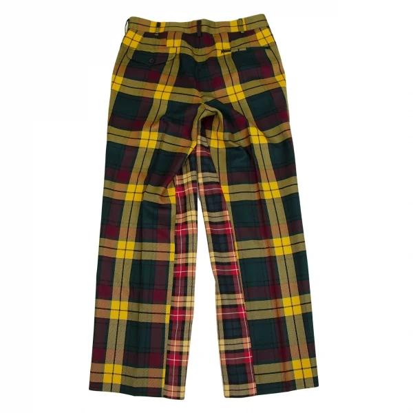 コムデギャルソンオムプリュスCOMME des GARCONS HOMME PLUS パッチワーク切替ウールパンツ マルチS K-109059_011