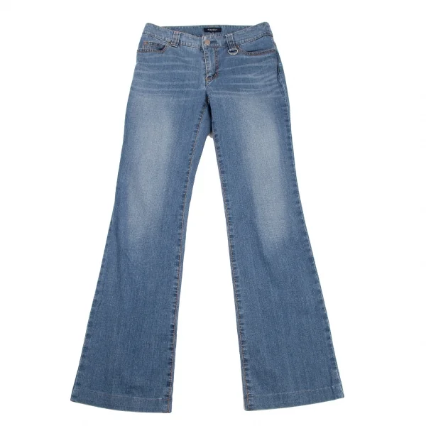 バーバリーBURBERRY LONDON リングブーツカットウォッシュドデニム インディゴ38 K-109064_001