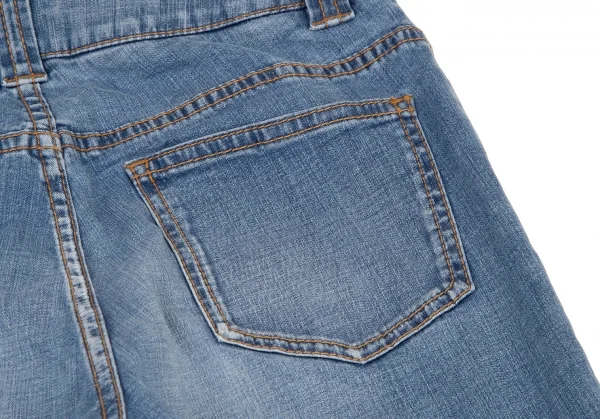 バーバリーBURBERRY LONDON リングブーツカットウォッシュドデニム インディゴ38 K-109064_011