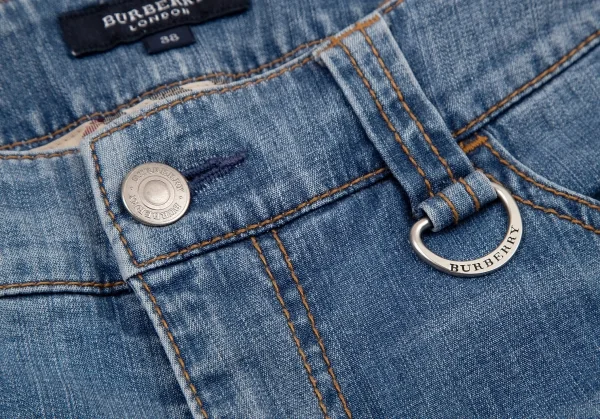 バーバリーBURBERRY LONDON リングブーツカットウォッシュドデニム インディゴ38 K-109064_003