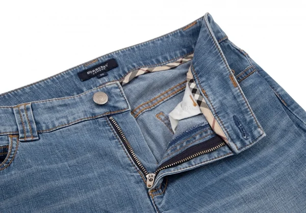 バーバリーBURBERRY LONDON リングブーツカットウォッシュドデニム インディゴ38 K-109064_004