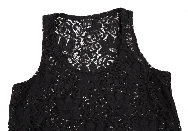 セオリーTheory レースタンクトップ 黒S K-109078_003