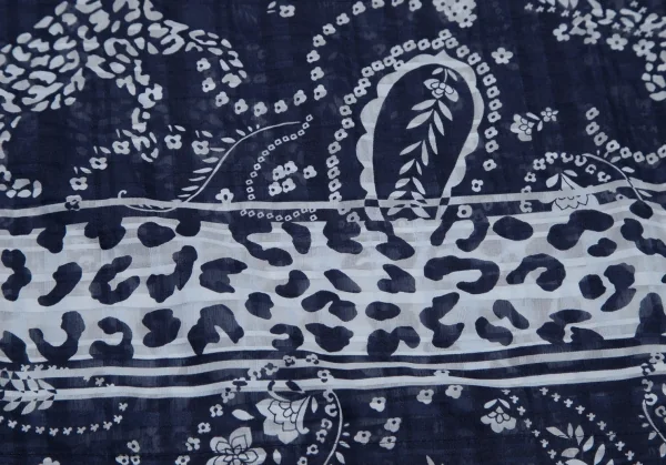 エヴェックス バイ クリツィアEVEX by KRIZIA プリント透かしチェックチュニック 紺40 K-109094_009