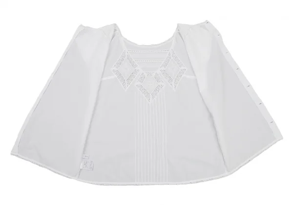 マッキントッシュ フィロソフィーMACKINTOSH PHILOSOPHY フレンチスリーブレースブラウス 白38 K-109096_009
