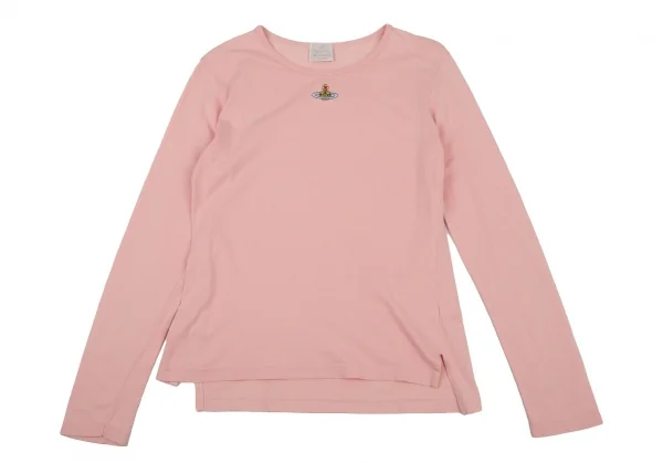 ヴィヴィアンウエストウッドVivienne Westwood コットンオーブワンポイント刺繍カットソー ピンクM位 K-109098_002