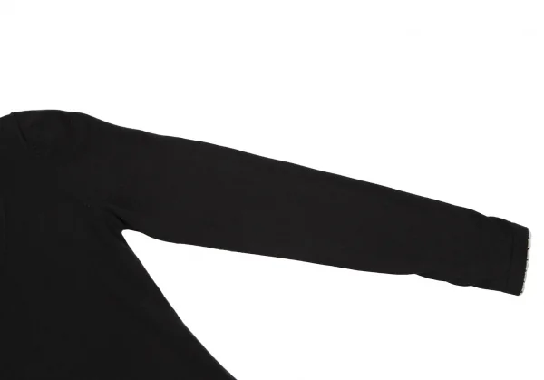 ヴィヴィアンウエストウッド レッドレーベルVivienne Westwood Red Label コットンオーブボタンプリントパイピングカーディガン 黒3 K-109102_005