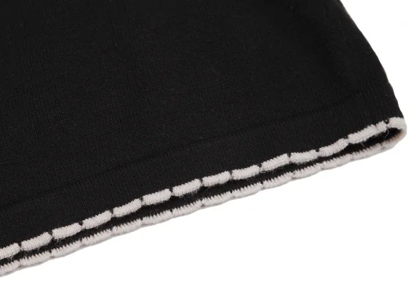 ヴィヴィアンウエストウッド レッドレーベルVivienne Westwood Red Label コットンオーブボタンプリントパイピングカーディガン 黒3 K-109102_008