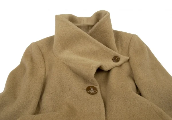 ヴィヴィアンウエストウッド レッドレーベルVivienne Westwood Red Label ウールオーブボタンロングコート ベージュ42 K-109104_004