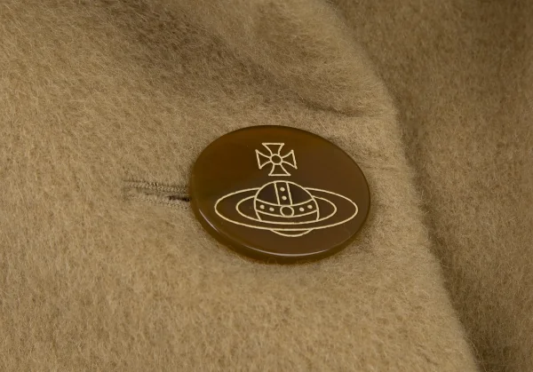 ヴィヴィアンウエストウッド レッドレーベルVivienne Westwood Red Label ウールオーブボタンロングコート ベージュ42 K-109104_005