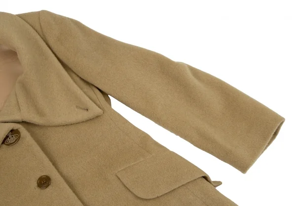 ヴィヴィアンウエストウッド レッドレーベルVivienne Westwood Red Label ウールオーブボタンロングコート ベージュ42 K-109104_006