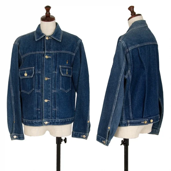 ヴィヴィアンウエストウッドVivienne Westwood オーブワンポイント刺繍デニムジャケット インディゴM K-109105_001
