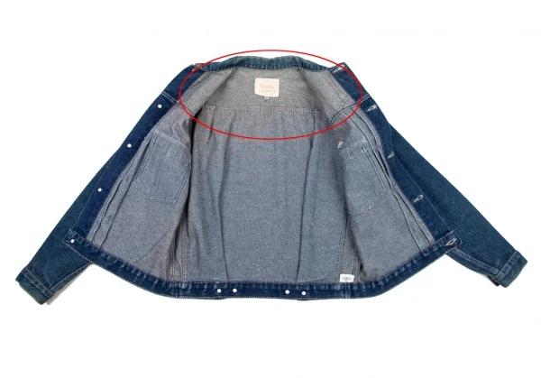 ヴィヴィアンウエストウッドVivienne Westwood オーブワンポイント刺繍デニムジャケット インディゴM K-109105_014
