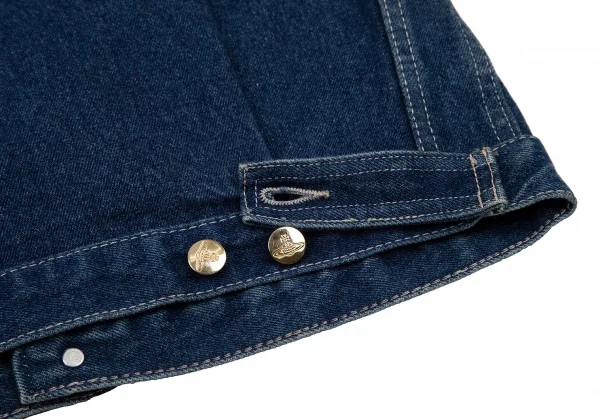 ヴィヴィアンウエストウッドVivienne Westwood オーブワンポイント刺繍デニムジャケット インディゴM K-109105_018