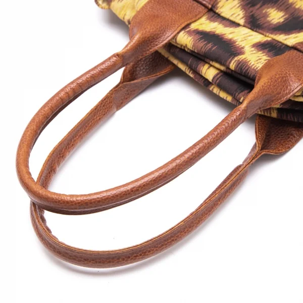 ヴィヴィアンウエストウッドVivienne Westwood Braccialini社製レオパードレザー切替ヤスミンバッグ 茶 K-109112_012