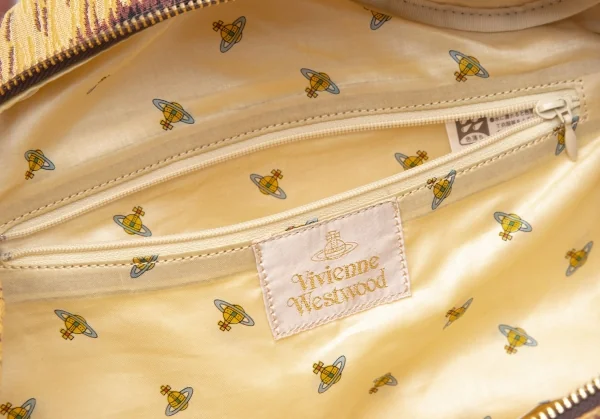 ヴィヴィアンウエストウッドVivienne Westwood Braccialini社製レオパードレザー切替ヤスミンバッグ 茶 K-109112_016