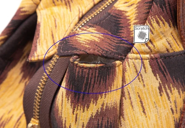 ヴィヴィアンウエストウッドVivienne Westwood Braccialini社製レオパードレザー切替ヤスミンバッグ 茶 K-109112_008