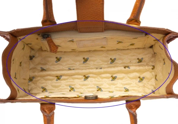 Vivienne Westwood Check Leather Hand Bag K-109113_015