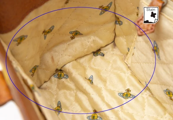 Vivienne Westwood Check Leather Hand Bag K-109113_016