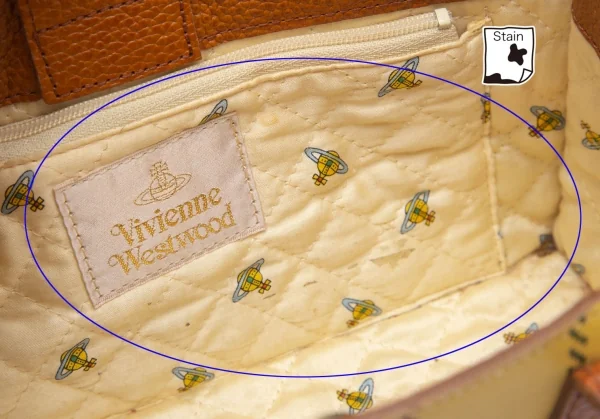 Vivienne Westwood Check Leather Hand Bag K-109113_017