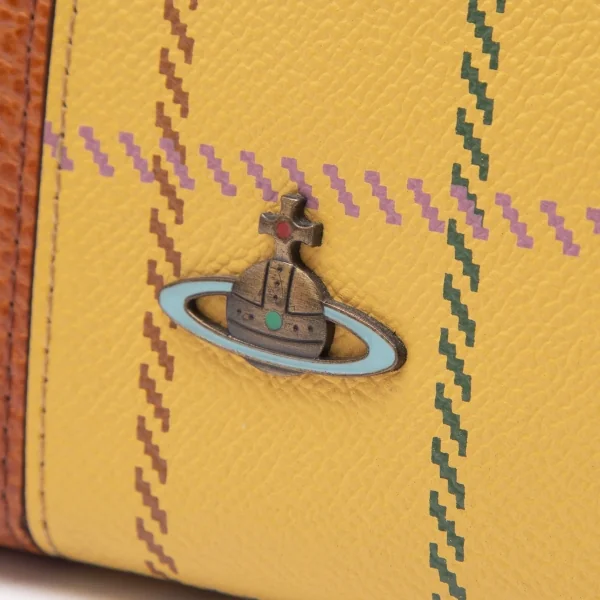 Vivienne Westwood Check Leather Hand Bag K-109113_005