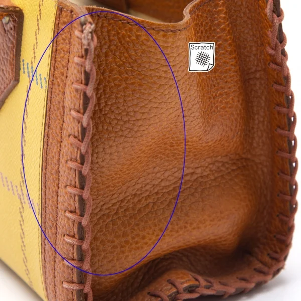 Vivienne Westwood Check Leather Hand Bag K-109113_007