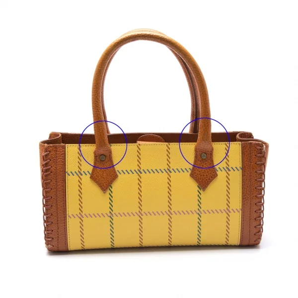 Vivienne Westwood Check Leather Hand Bag K-109113_008