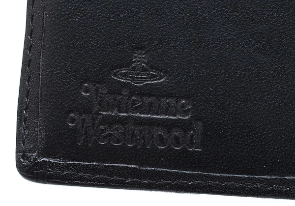 ヴィヴィアンウエストウッドVivienne Westwood オーブアーガイルレザーシステム手帳 黒 K-109118_012
