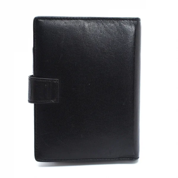 ヴィヴィアンウエストウッドVivienne Westwood オーブアーガイルレザーシステム手帳 黒 K-109118_005